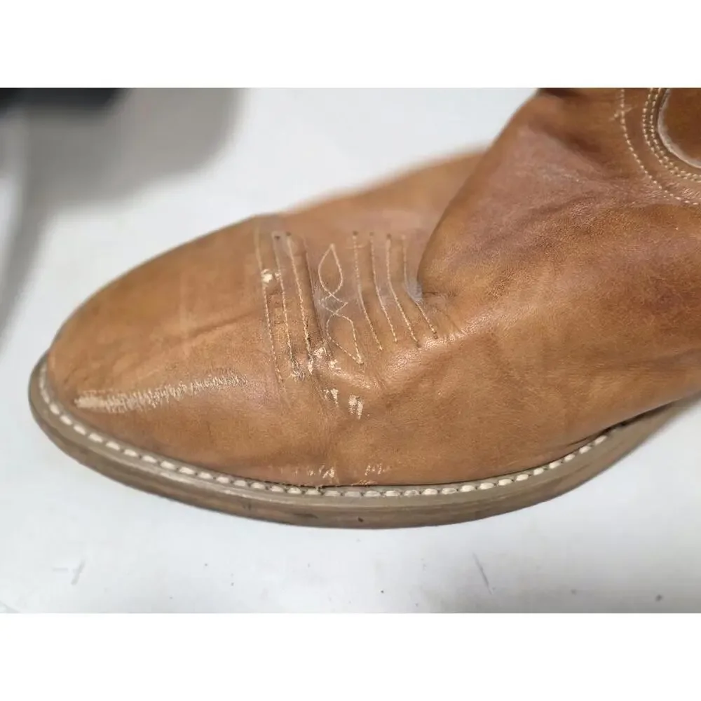 vintage acme western boots leather mens shoes pull on sz 15 EW